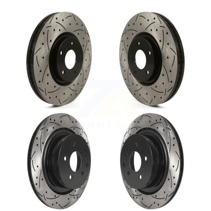 Kit de rotors de frein à disque fendus percés avant et arrière pour INFINITI G37 G35 Q6