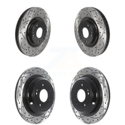 Kit de rotors de frein à disque fendus percés avant et arrière pour Hyundai Genesis