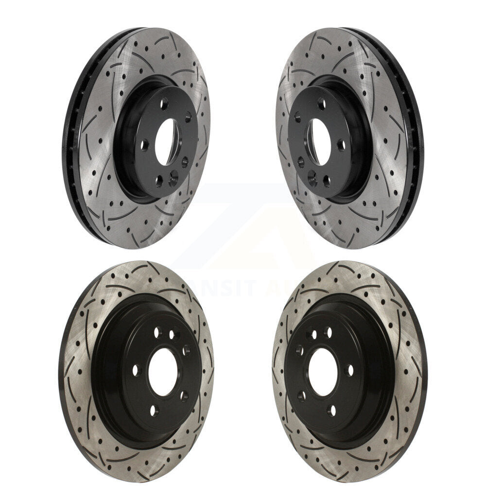 Kit de rotors de frein à disque fendus percés avant et arrière pour Volvo S60 V70