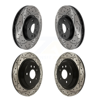 Kit de rotors de frein à disque fendus percés avant et arrière pour Volvo S60 V70