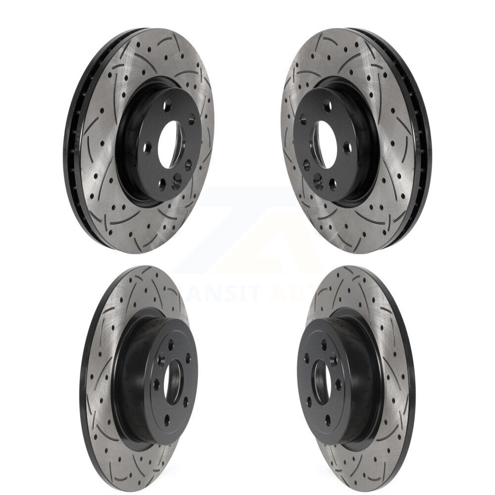 Kit de rotors de frein à disque à fente percée, revêtement avant et arrière, pour Land Rover Range Evoqu