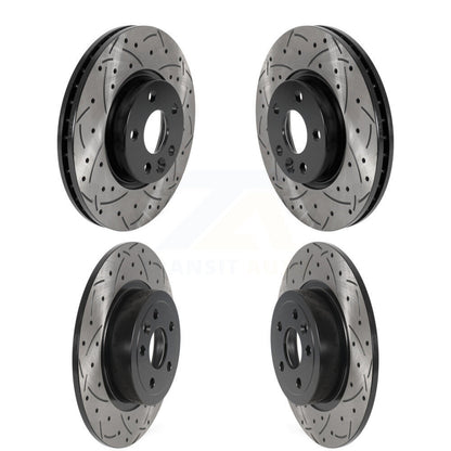 Kit de rotors de frein à disque à fente percée, revêtement avant et arrière, pour Land Rover Range Evoqu