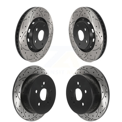 Kit de rotors de frein à disque à fente percée, revêtement avant et arrière, pour Toyota Venza 2009 – 2016