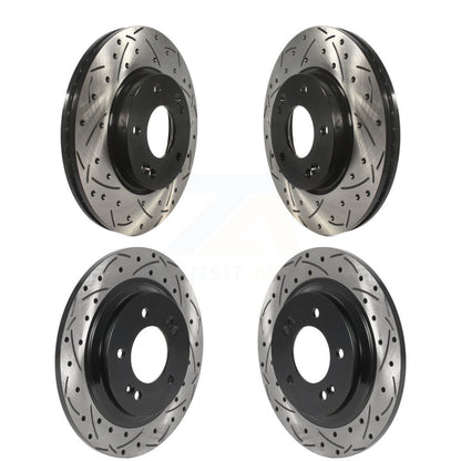 Kit de rotors de frein à disque à fente avant et arrière, pour Kia Forte5 Hyundai Elantra GT
