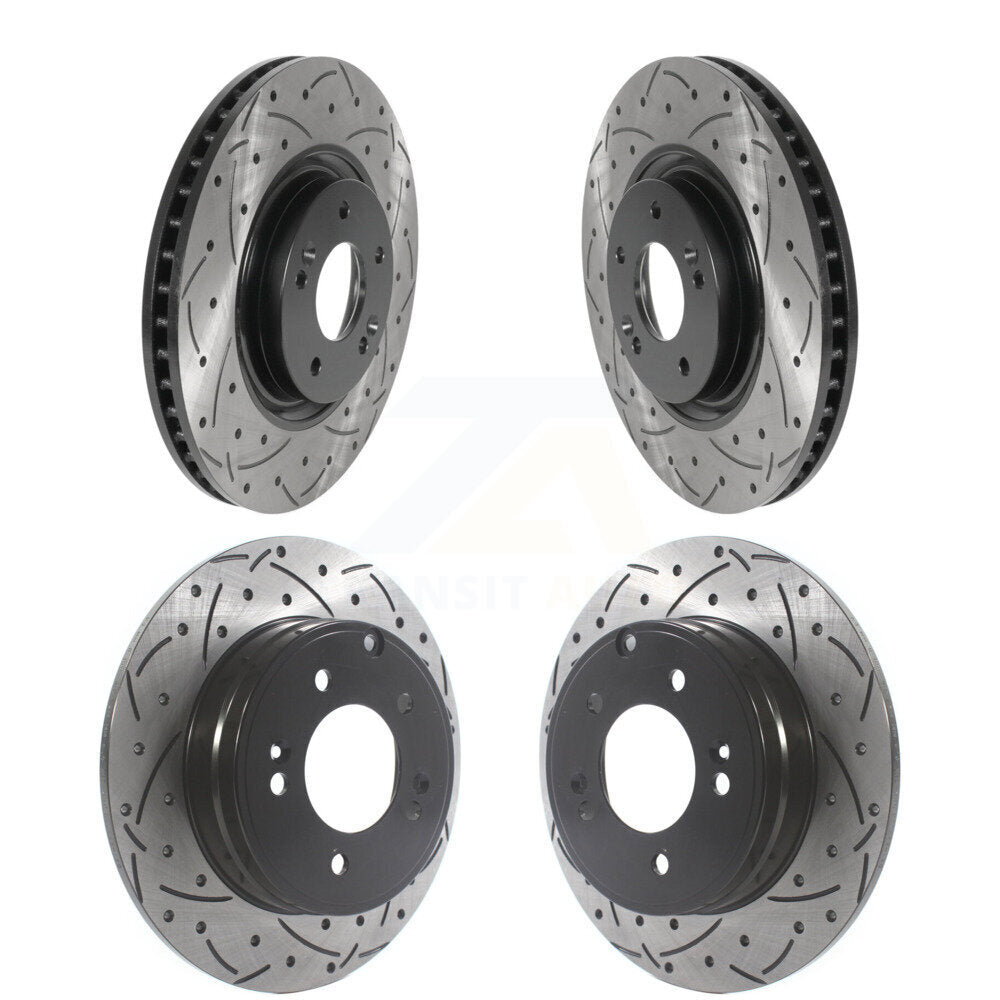 Kit de Rotor de frein à disque, fente de perçage avant et arrière, pour Hyundai Tucson Kia Optima Cadenz