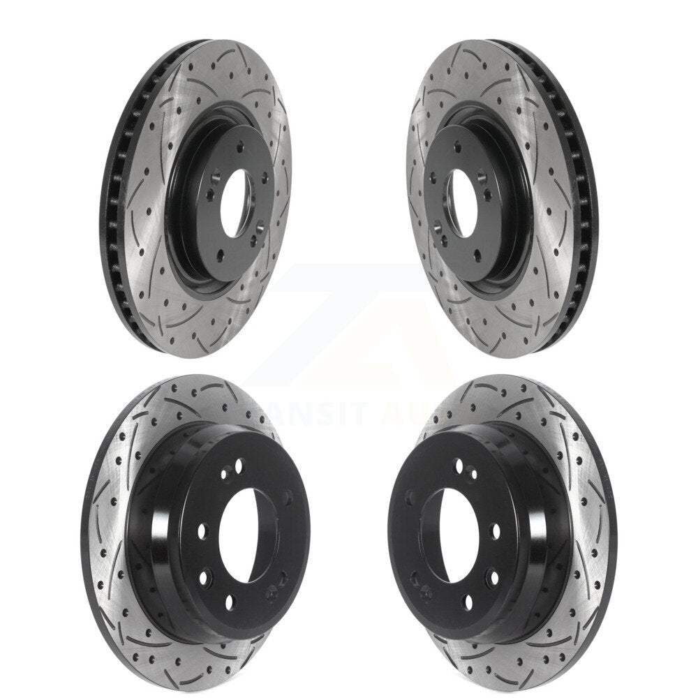Kit de rotors de frein à disque fendus percés avant et arrière pour Hyundai Tucson