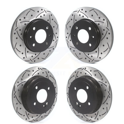 Kit de rotors de frein à disque à fente percée avant et arrière, pour Hyundai Accent Kia Rio
