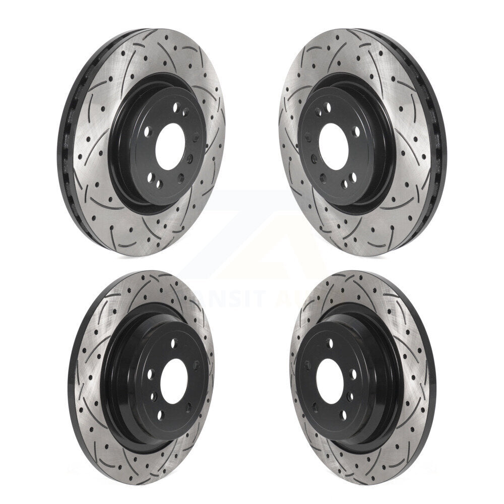 Kit de rotors de frein à disque pour fente de forage avant et arrière, pour mercedes-benz ML350 GLE350 ML25