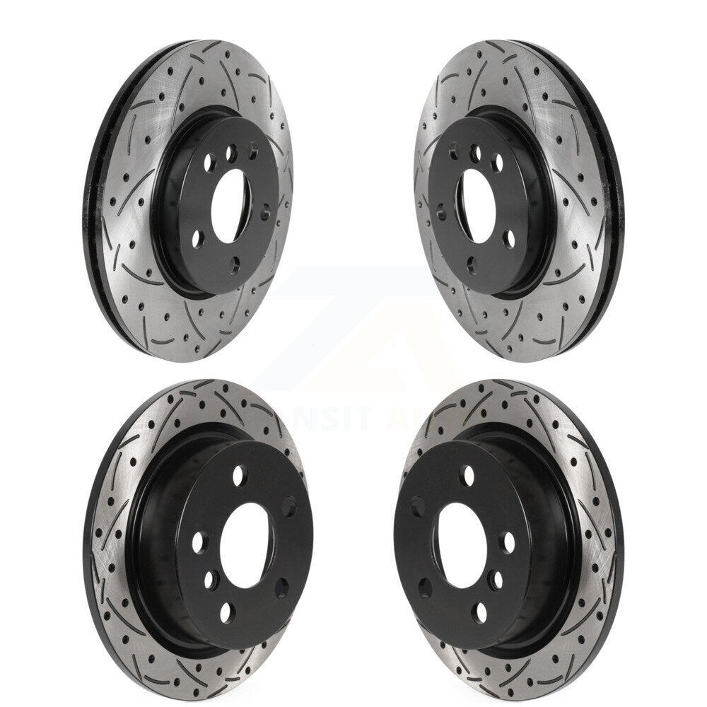 Kit de rotors de frein à disque fendus percés avant et arrière pour Mini Cooper