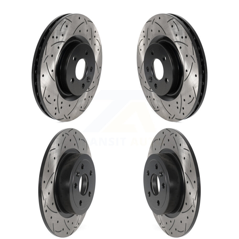 Kit de rotors de frein à disque à fente percée, revêtement avant et arrière, pour Land Rover Range Evoqu