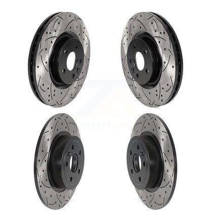 Kit de rotors de frein à disque à fente percée, revêtement avant et arrière, pour Land Rover Range Evoqu