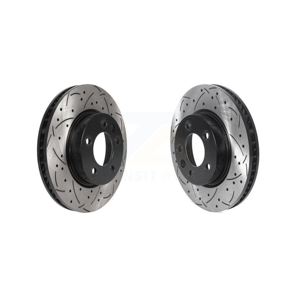 Kit de rotors de frein à disque à fente avant percée pour Volkswagen Touareg Porsche Cayenne