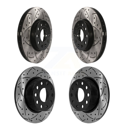 Kit de Rotor de frein à disque fendu percé avant et arrière, pour Volkswagen Jetta Tao