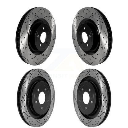 Kit de rotors de frein à disque fendus percés avant et arrière pour Ford Mustang