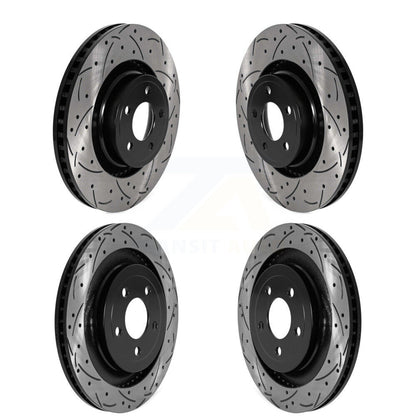 Kit de rotors de frein à disque fendus percés avant et arrière pour Ford Mustang