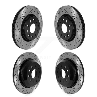 Kit de rotors de frein à disque fendus percés avant et arrière pour Jeep Wrangler