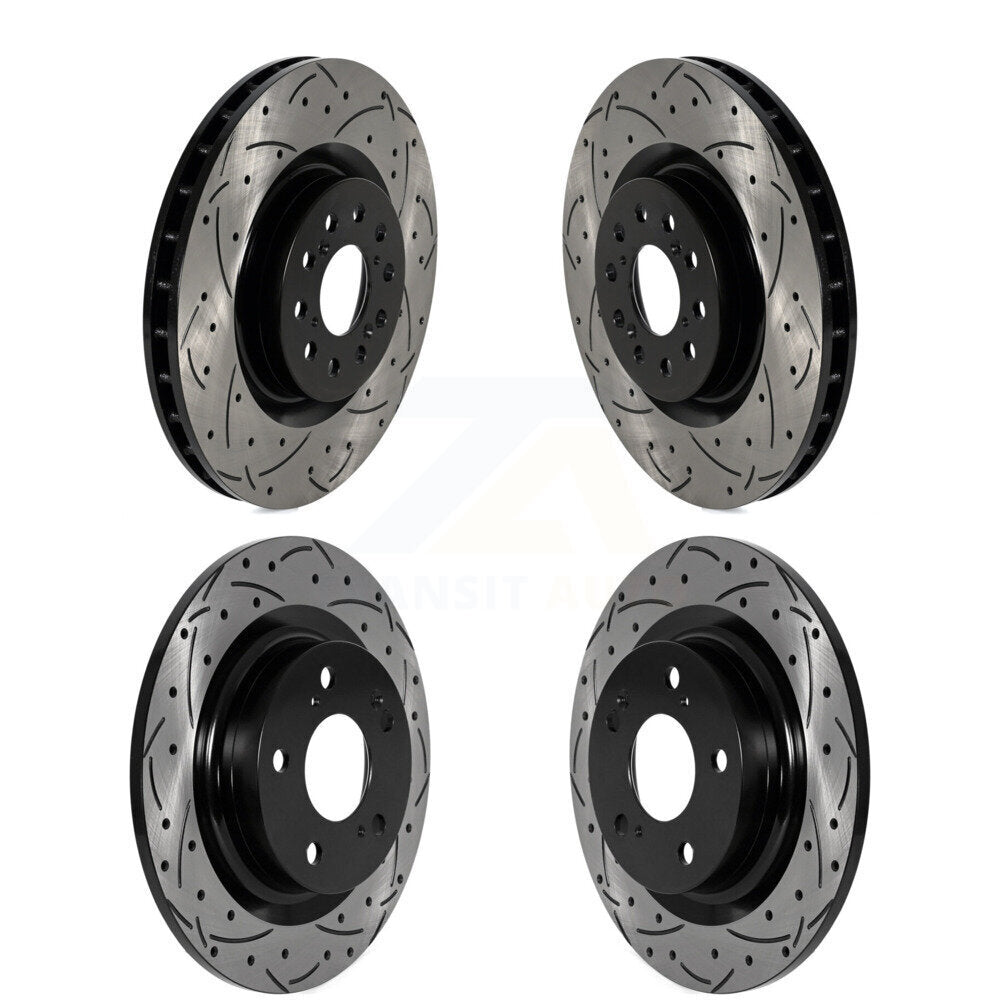 Kit de Rotor de frein à disque, fente de perçage pour manteau avant et arrière, pour Honda Civic Type 2017 – 2020