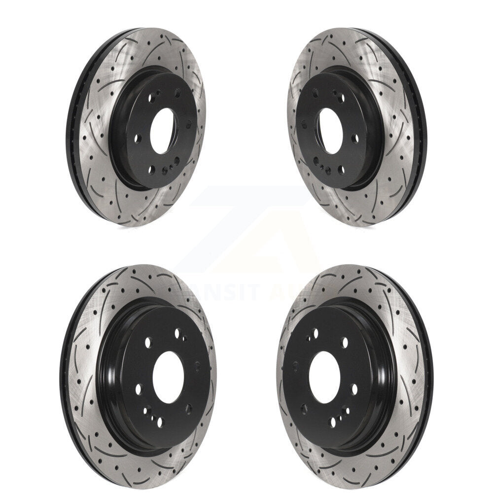 Kit de Rotor de frein à fente de perçage avant et arrière, pour GMC Chevrolet Silverado 1500 Sierra X