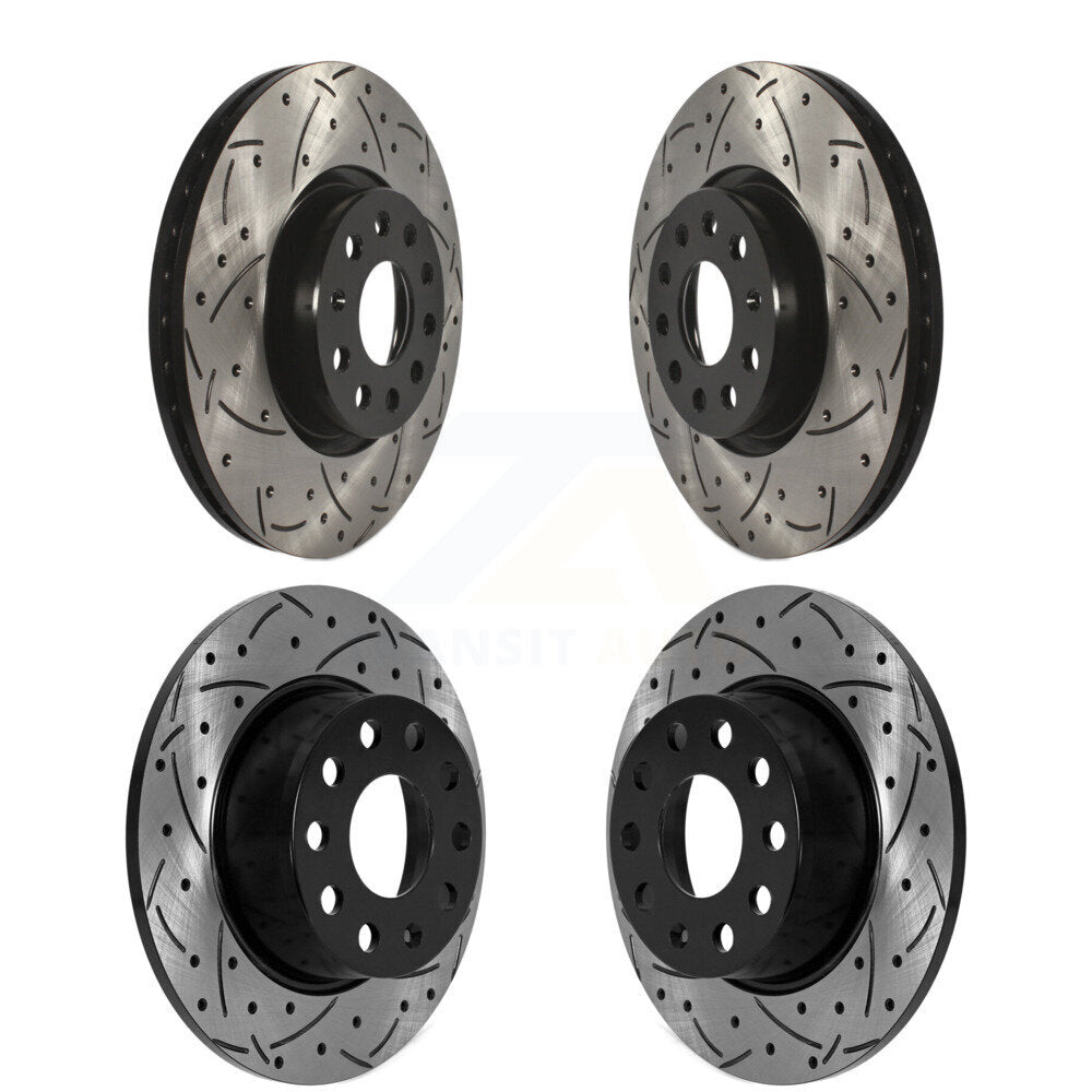 Kit de rotors de frein à disque à fente avant et arrière, pour Volkswagen Taos FWD 2022 – 2023