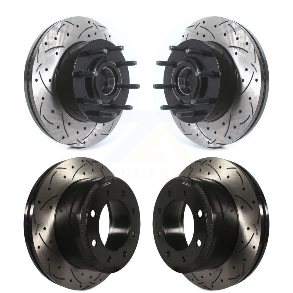Kit de moyeu de Rotor de frein à disque à fente avant et arrière, pour Ford F-350 Super Duty F-25