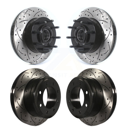 Kit de moyeu de Rotor de frein à disque à fente avant et arrière, pour Ford F-350 Super Duty F-25