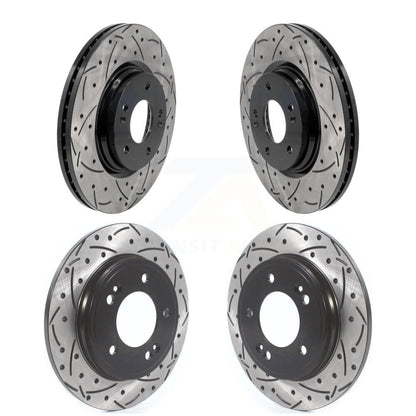 Kit de rotors de frein à disque fendus percés avant et arrière pour Hyundai Elantra