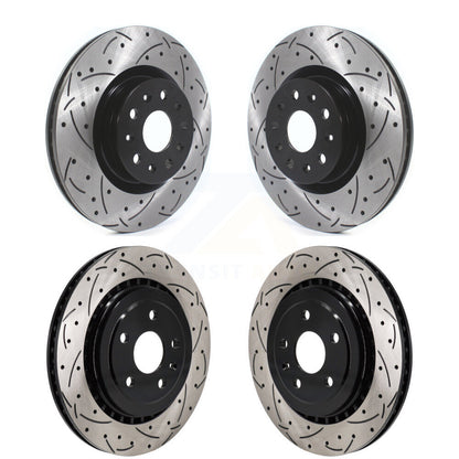 Kit de rotors de frein à disque fendus percés avant et arrière pour Chevrolet Camaro
