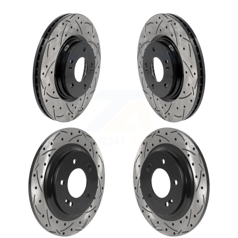 Kit de rotors de frein à fente avant et arrière, pour Hyundai Kona Sonata Kia Niro EV K5