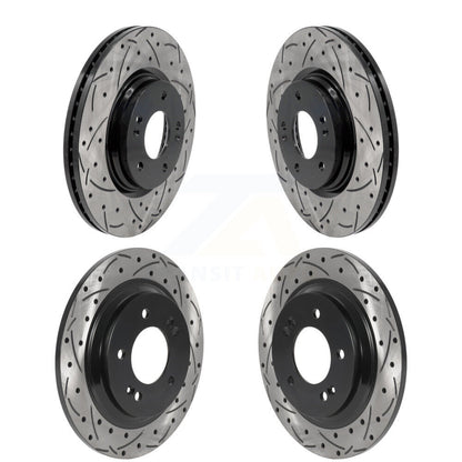Kit de rotors de frein à fente avant et arrière, pour Hyundai Kona Sonata Kia Niro EV K5