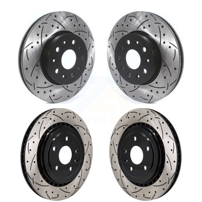 Kit de rotors de frein à fente avant et arrière percés pour Chevrolet Camaro SS 2016 avec 3,6 L