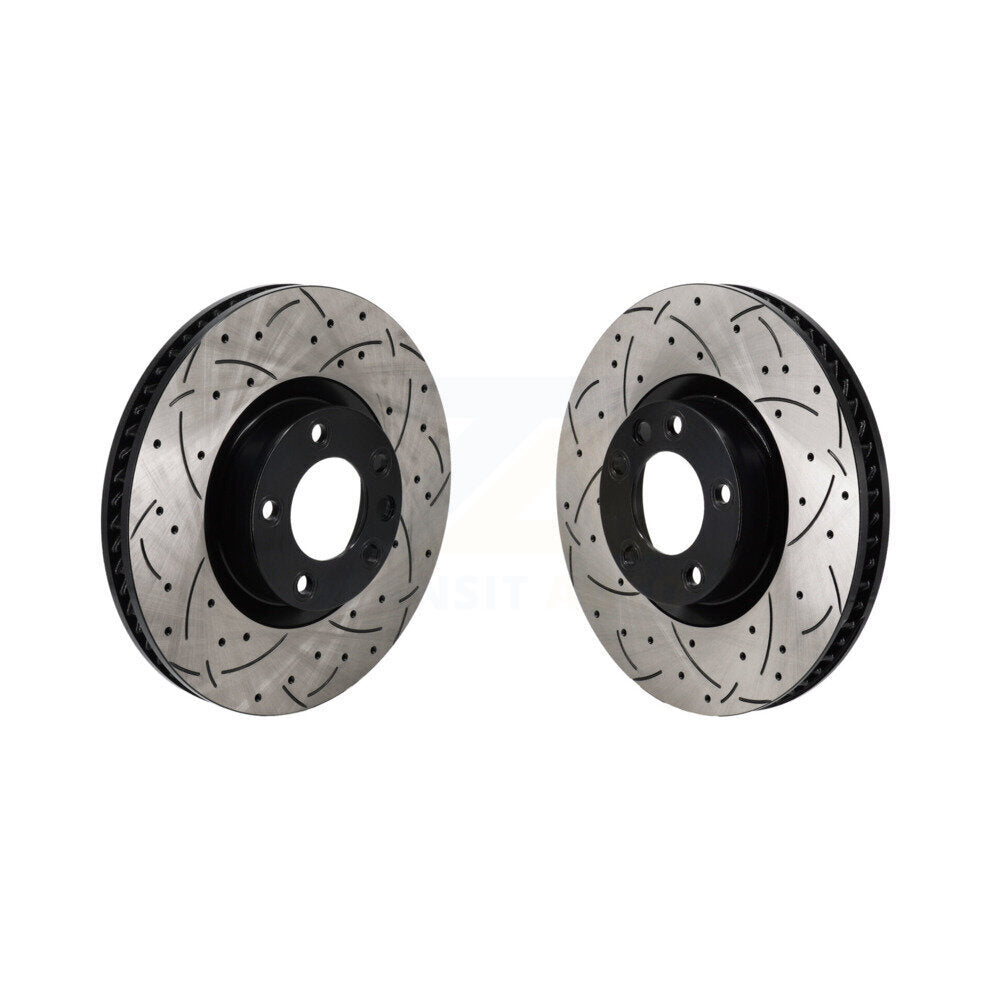 Kit de rotors de frein à disque à fente avant percée pour Volkswagen Touareg Porsche Cayenne