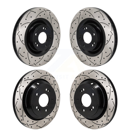 Kit de rotors de frein à disque à fente percée, revêtement avant et arrière, pour Hyundai Equus Kia K900