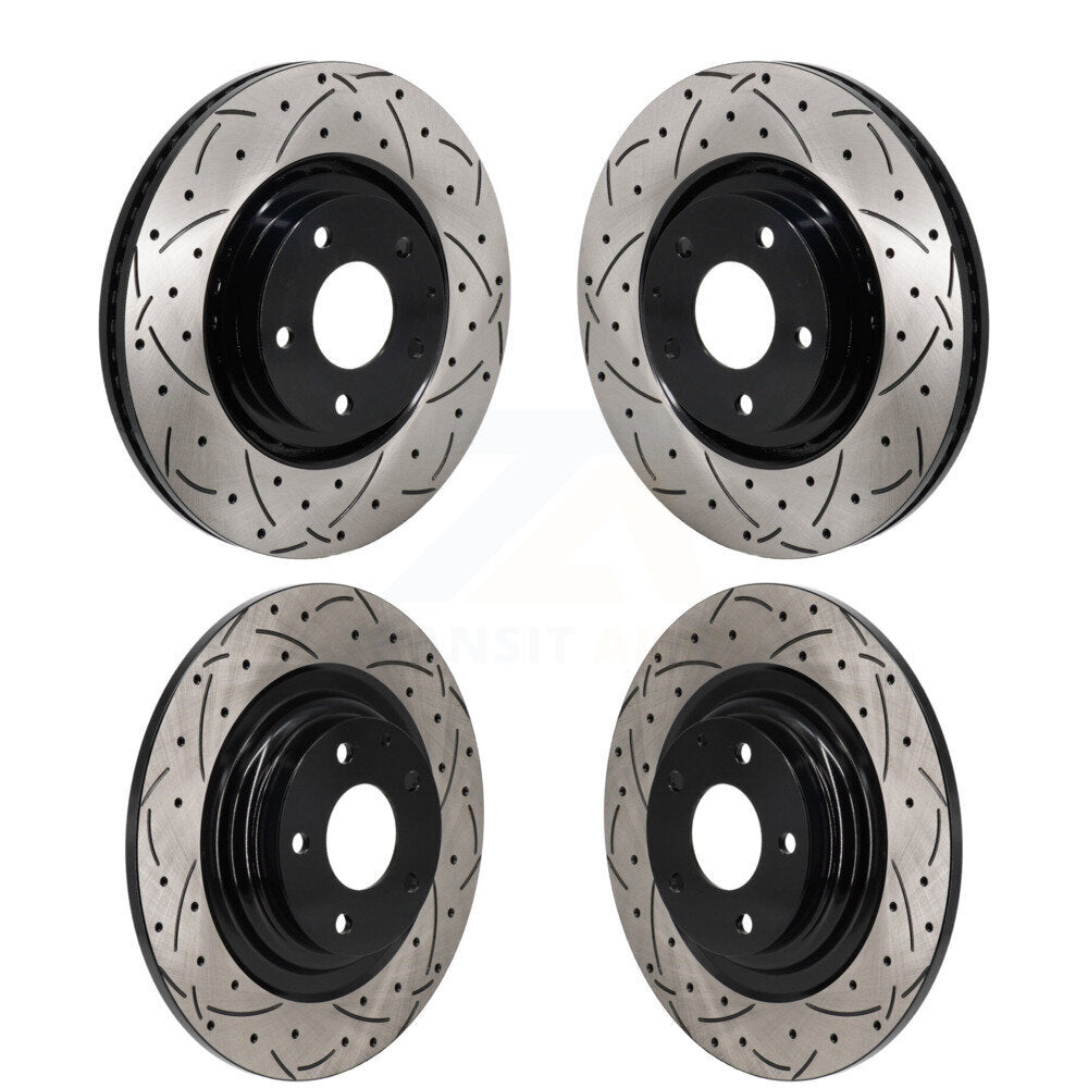 Kit de rotors de frein à disque fendus percés avant et arrière, pour Mazda CX-2016 – 2023