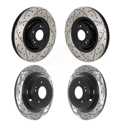 Kit de Rotor de frein à disque à fente percée, revêtement avant et arrière, pour Hyundai Genesis G80 5.0