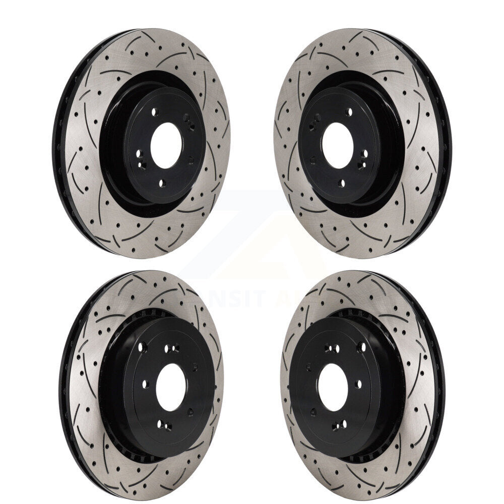 Kit de rotors de frein à disque à fente percée, revêtement avant et arrière, pour Kia Stinger Genesis G7