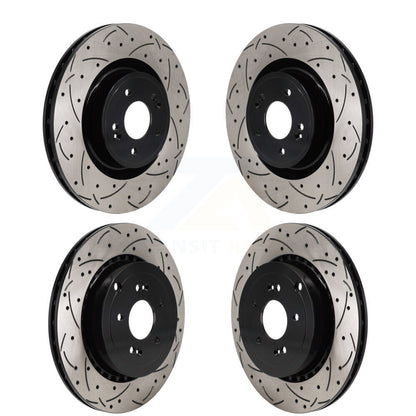 Kit de rotors de frein à disque à fente percée, revêtement avant et arrière, pour Kia Stinger Genesis G7
