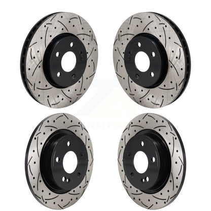 Kit de rotors de frein à disque à fente de forage avant et arrière, pour Mercedes-Benz A220 CLA25