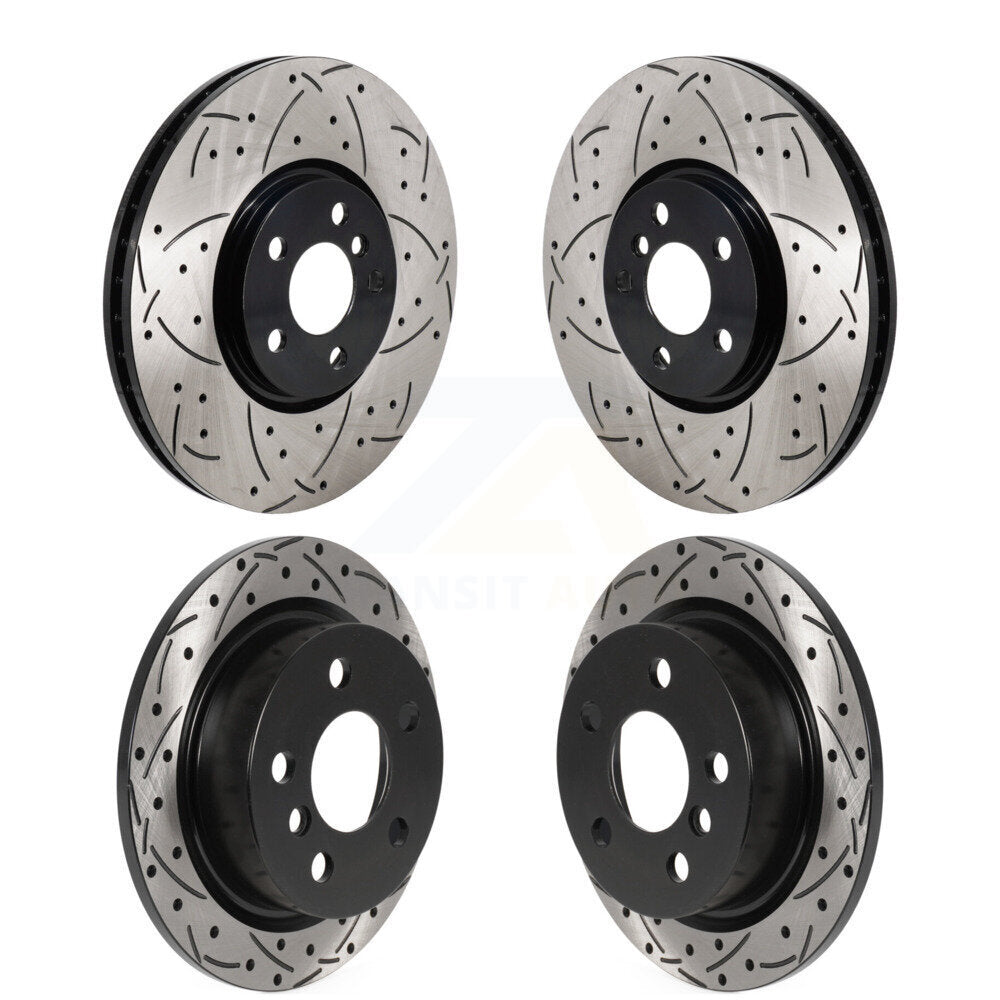 Kit de rotors de frein à disque fendus percés avant et arrière pour Mini Cooper