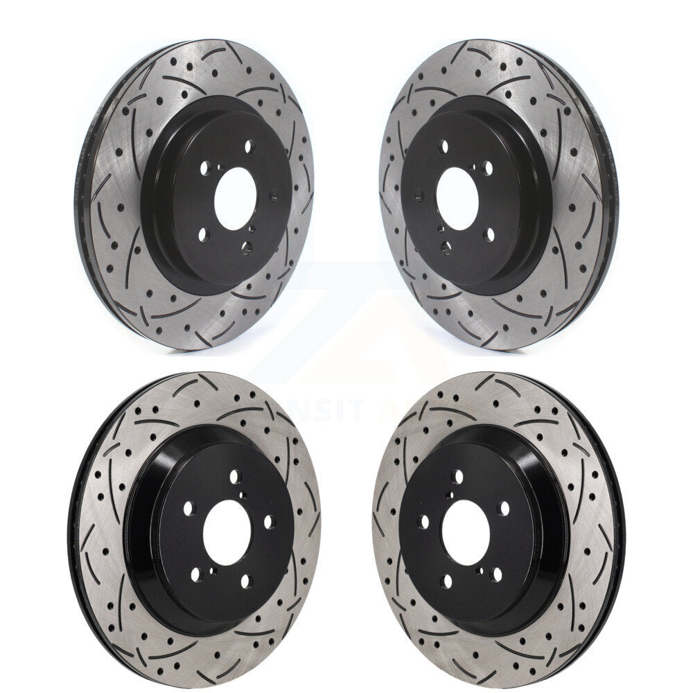 Kit de rotors de frein à disque fendus percés avant et arrière pour Subaru Crosstrek