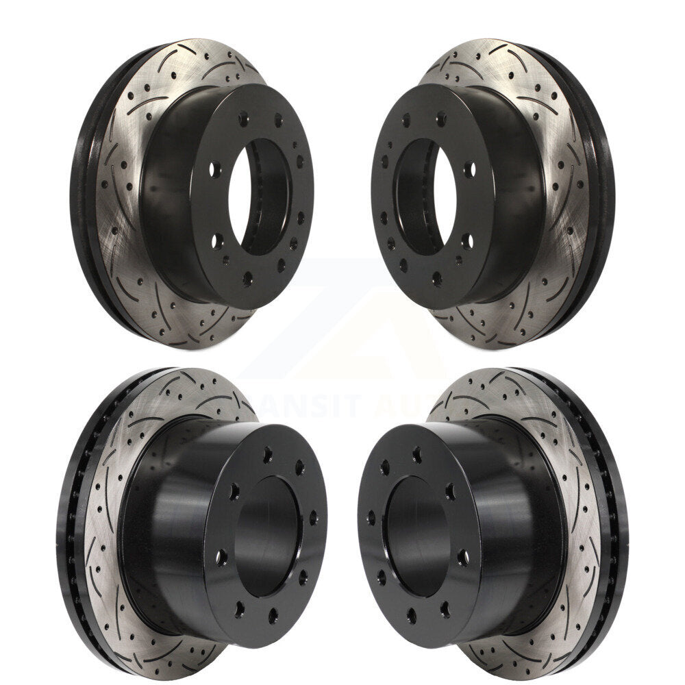 Kit de Rotor de frein à fente de perçage avant et arrière, pour GMC Sierra 3500 HD Chevrolet Silverad
