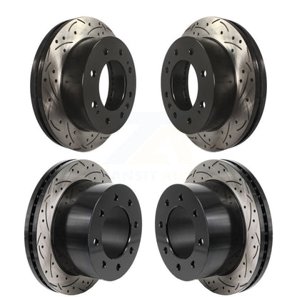 Kit de Rotor de frein à fente de perçage avant et arrière, pour GMC Sierra 3500 HD Chevrolet Silverad