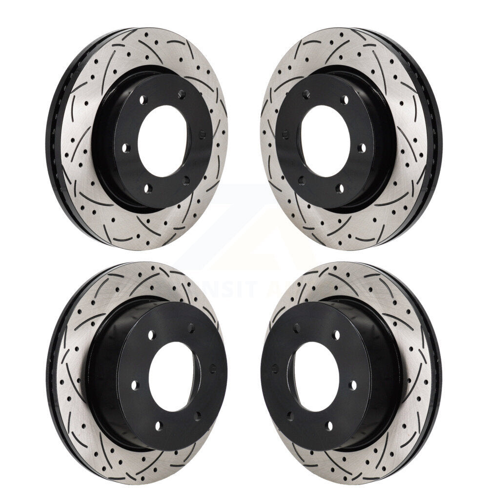 Kit de rotors de frein à disque fendus percés avant et arrière pour Ford Ranger Bronco