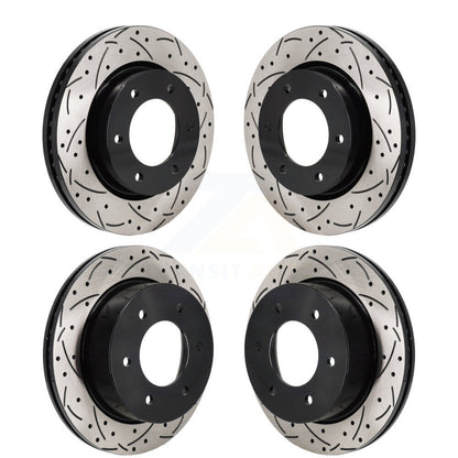 Kit de rotors de frein à disque fendus percés avant et arrière pour Ford Ranger Bronco