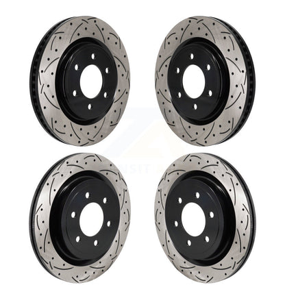 Kit de rotors de frein à disque fendus percés avant et arrière pour Ford F-150 KD-10066
