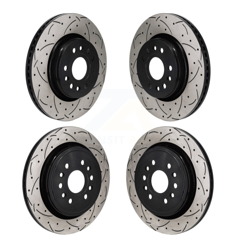 Kit de rotors de frein à disque à fente avant et arrière, pour Ram 1500 Jeep Wagoneer Grand