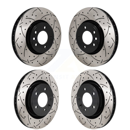 Kit de rotors de frein à disque de fente de forage avant et arrière pour Land Rover Range Sport Discover