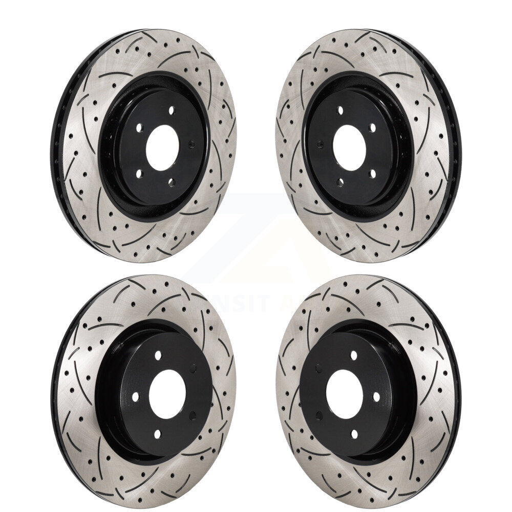 Kit de Rotor de frein à fente de forage avant et arrière, pour Mitsubishi Outlander Nissan Pathfinde