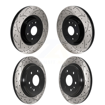 Kit de Rotor de frein à fente de perçage avant et arrière, pour GMC Sierra 1500 Chevrolet Silverado X
