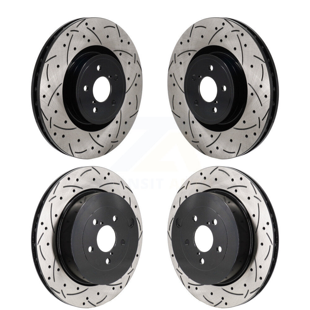 Kit de rotors de frein à disque fendus percés avant et arrière, pour Subaru BRZ Toyota 8
