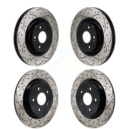 Kit de rotor de frein à disque à fente percée avec revêtement avant et arrière pour Acura MDX 2022 2023 3.5